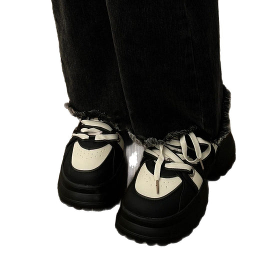 Damen Sportliche Chunky Sneakers mit rutschfester Laufsohle und atmungsaktivem Obermaterial EB