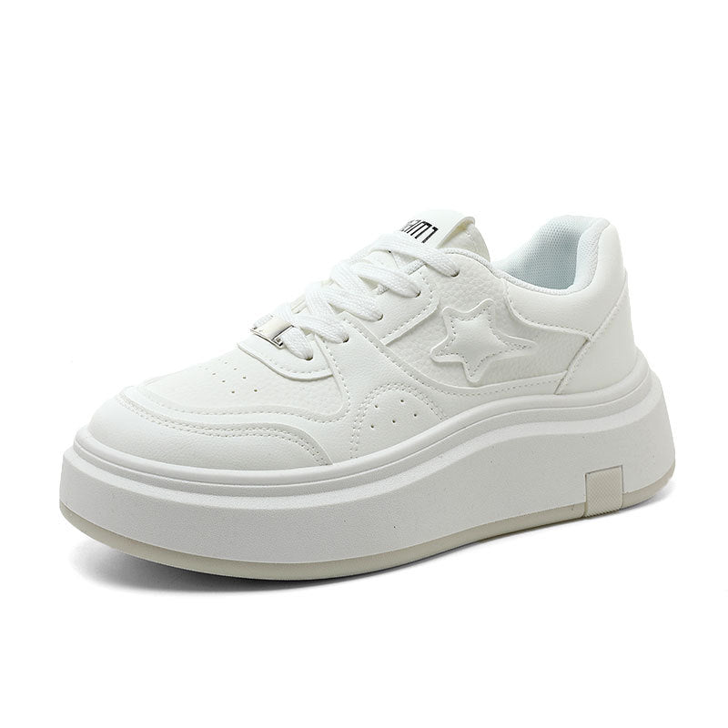 Damen Modische Plateausneaker mit sportlichem Design und atmungsaktiven Materialien EB