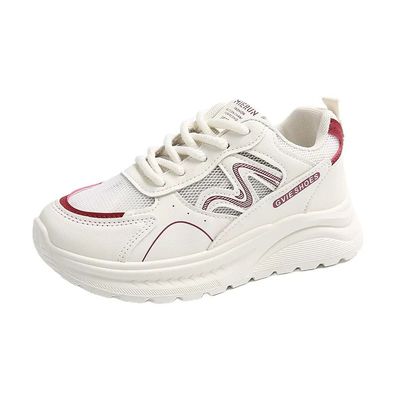 Damen Sportliche Chunky Sneakers mit atmungsaktivem Obermaterial und robustem Profil EB