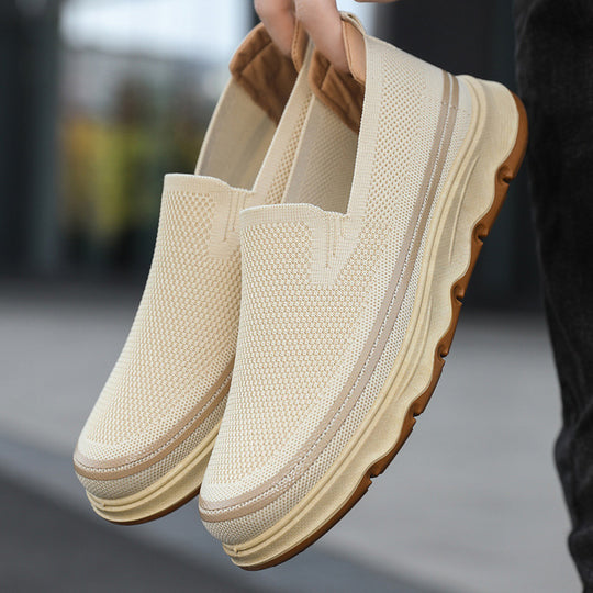 Damen Slip-On Freizeitschuhe mit atmungsaktivem Obermaterial und rutschfester Sohle EB