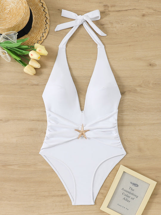 Damen Stilvoller One-Piece Badeanzug EB