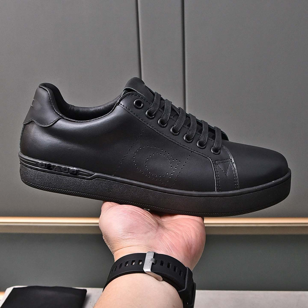Damen Leder Sneakers mit atmungsaktivem Innenfutter und rutschfester Sohle EB