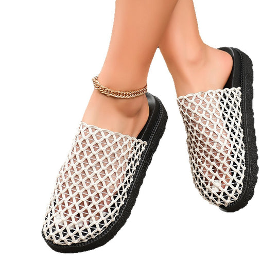 Damen Clogs mit modernem Netzdesign und rutschfester Sohle EB