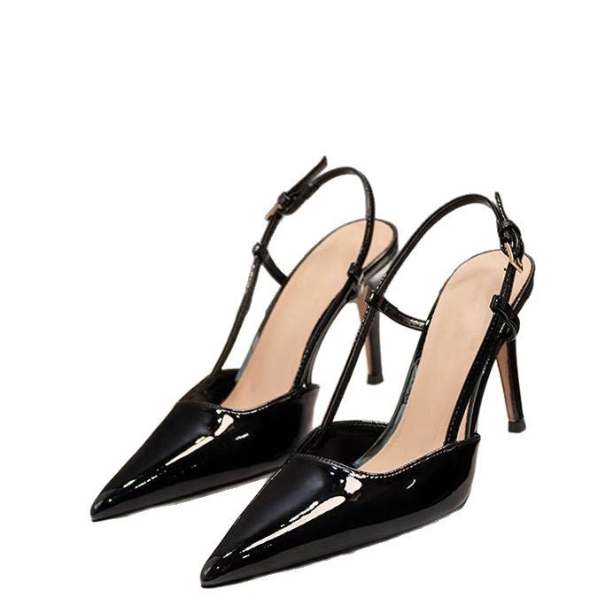Damen Slingback Pumps mit spitzem Zehenbereich und elegantem Riemchen EB