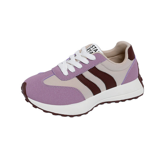 Damen Sportliche Sneakers mit atmungsaktivem Obermaterial und rutschfester Sohle EB