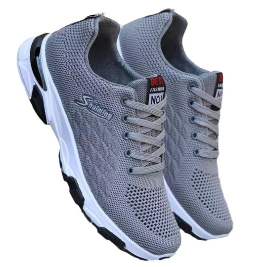Damen Sportliche Sneaker mit atmungsaktivem Obermaterial und rutschfester Sohle EB