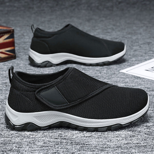 Damen nan atmungsaktive Slip-On Sneaker mit Klettverschluss und gedämpfter EVA-Zwischensohle EB