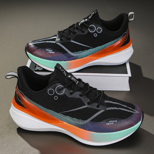 Unisex leichte Performance-Laufschuhe mit sockenähnlichem Strickschaft, reaktiver Hohlkern-Dämpfung und griffiger Profilaußensohle EB