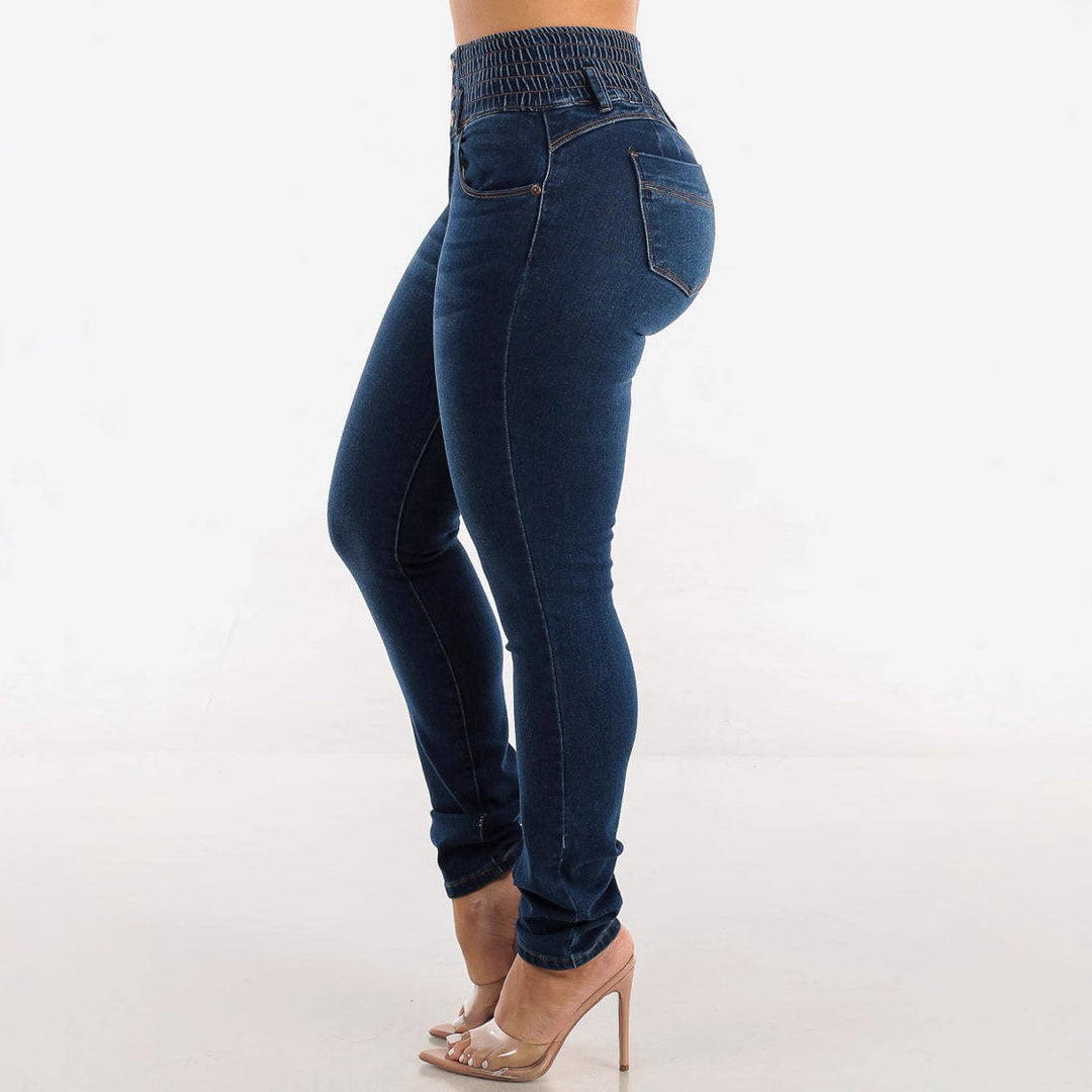 Damen Skinny Jeans mit hohem Komfortbund EB