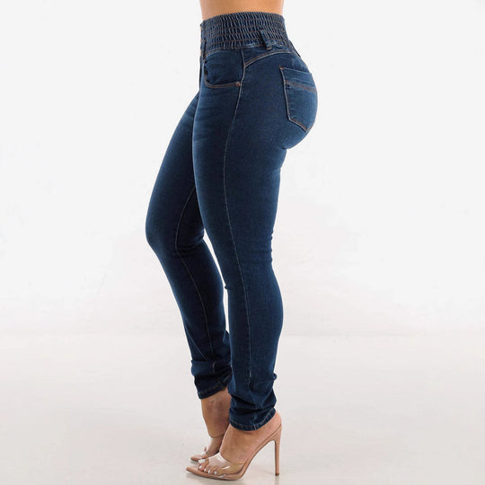 Damen Skinny Jeans mit hohem Komfortbund EB