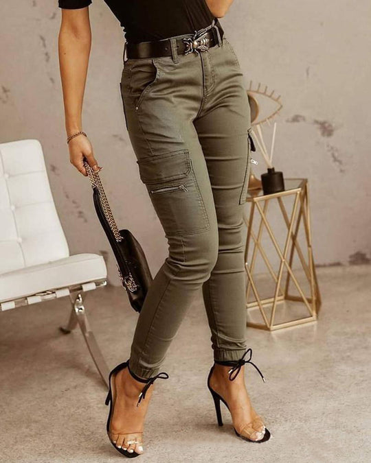 Damen Cargo-Hose mit praktischen Taschen und modernem Schnitt EB