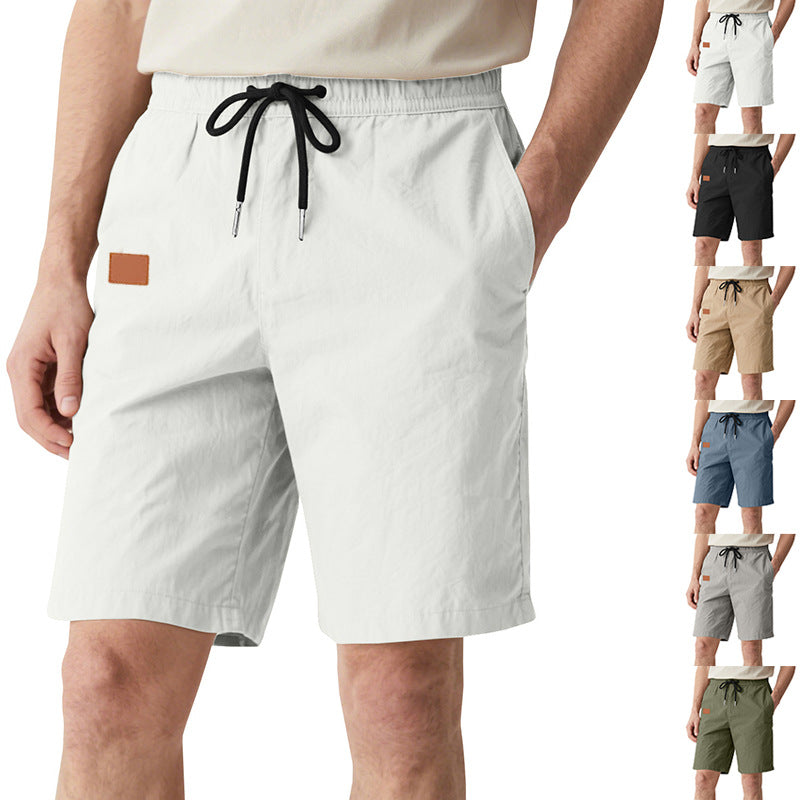 Herren nan schnelltrocknende Badeshorts im Bermuda-Schnitt mit elastischem Bund und Kordelzug EB