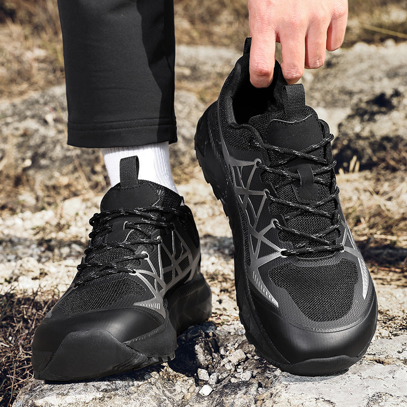 Herren Outdoor-Hiking-Sneaker mit rutschfester Profilsohle und atmungsaktivem Obermaterial EB