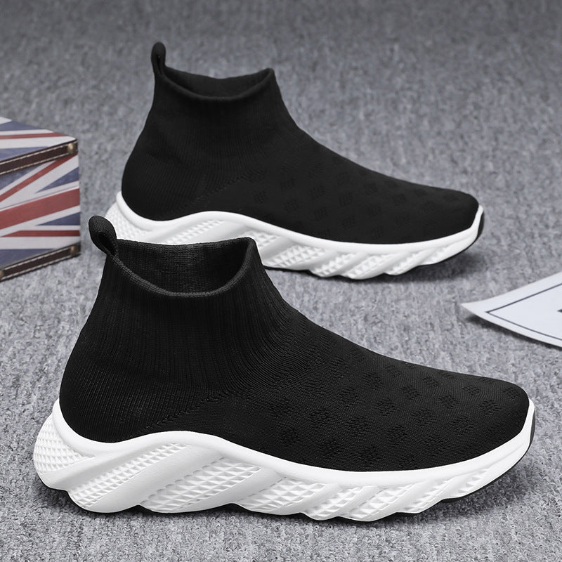 Damen Strick-Sneaker mit rutschfester Sohle und atmungsaktivem Obermaterial EB
