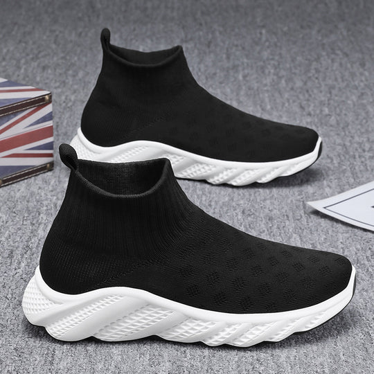 Damen Strick-Sneaker mit rutschfester Sohle und atmungsaktivem Obermaterial EB