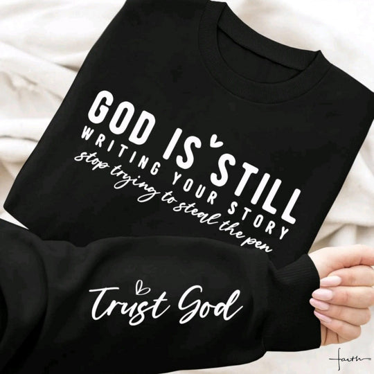 Damen Sweatshirt mit inspirierendem Schriftzug und weichem Material EB