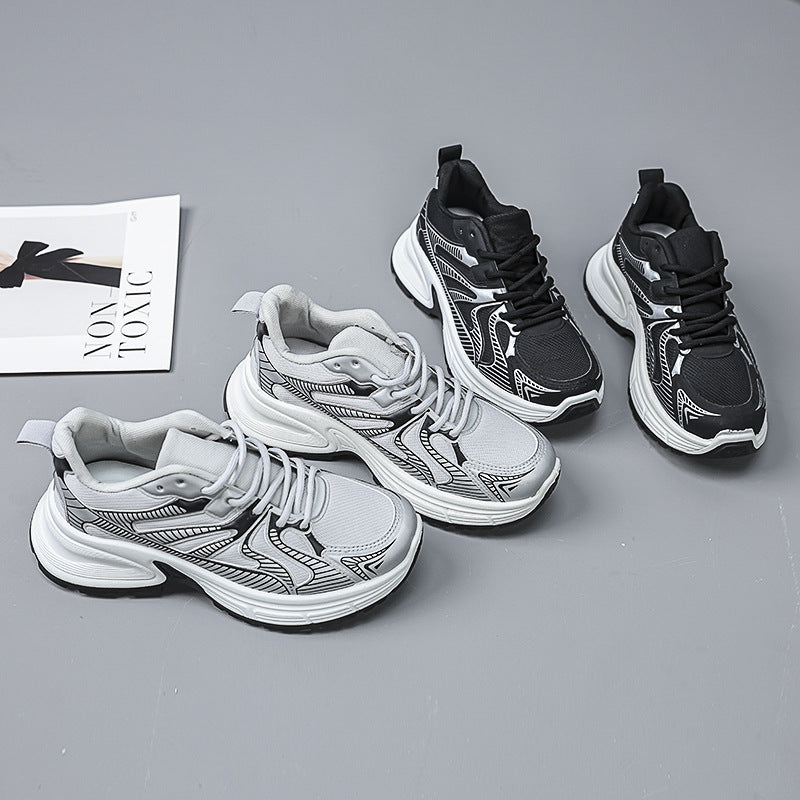 Damen Sportliche Sneakers mit atmungsaktiver Mesh-Oberfläche und stabilisierender Sohle EB