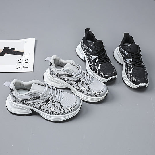 Damen Sportliche Sneakers mit atmungsaktiver Mesh-Oberfläche und stabilisierender Sohle EB