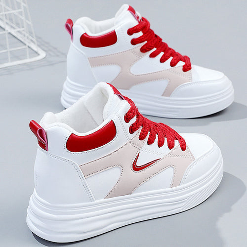 Damen Hochsportliche Sneaker mit modischer Schnürung EB