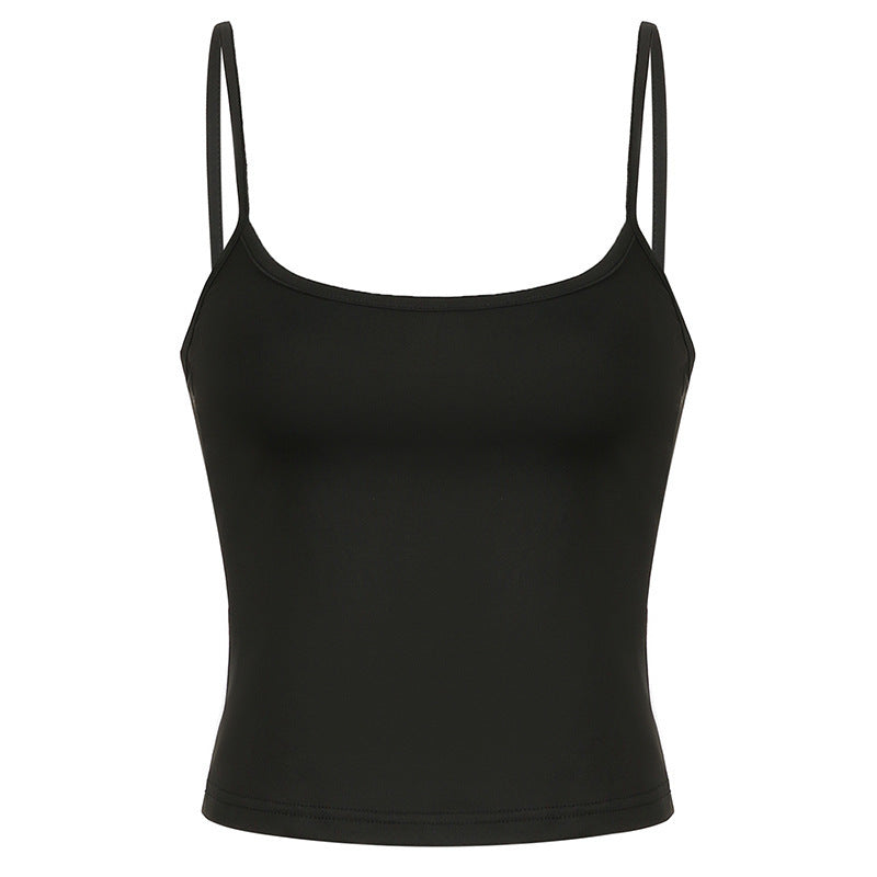 Damen Spaghetti-Trägertop aus feiner, atmungsaktiver Baumwolle EB