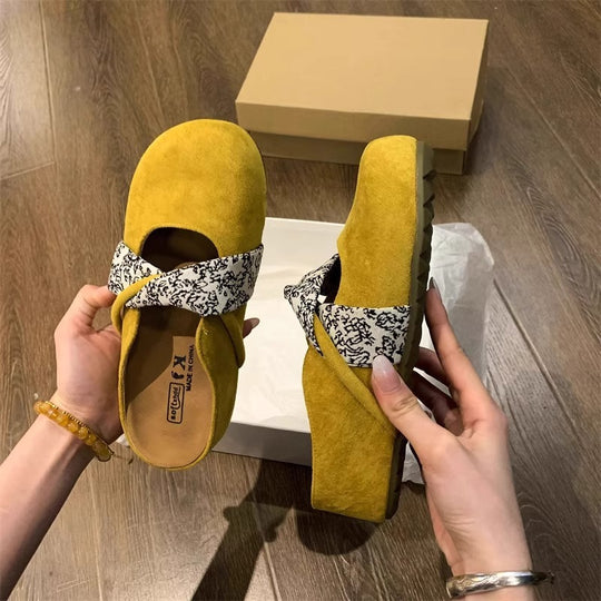 Damen Komfortable Clogs mit modischem Riemendesign EB