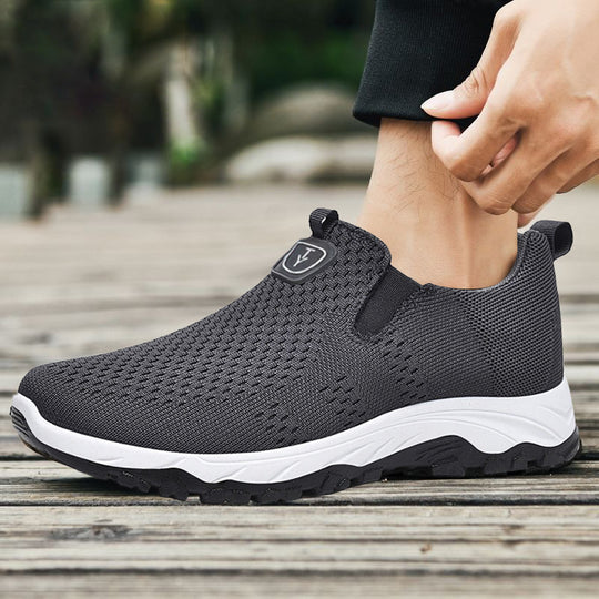 Damen Sportliche Slip-On Sneakers mit flexiblem Design und atmungsaktiver Oberflächenstruktur EB