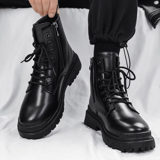 Damen robuste Stiefel mit rutschfester Sohle und modischem Design EB