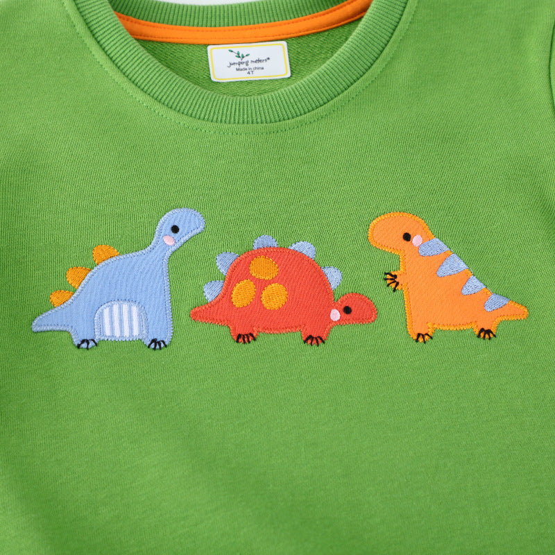 Kinder Sweater mit buntem Dinosaurier-Motiv EB