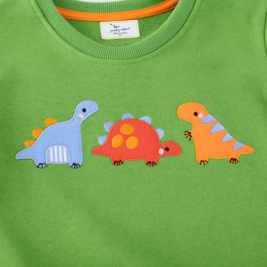 Kinder Sweater mit buntem Dinosaurier-Motiv EB