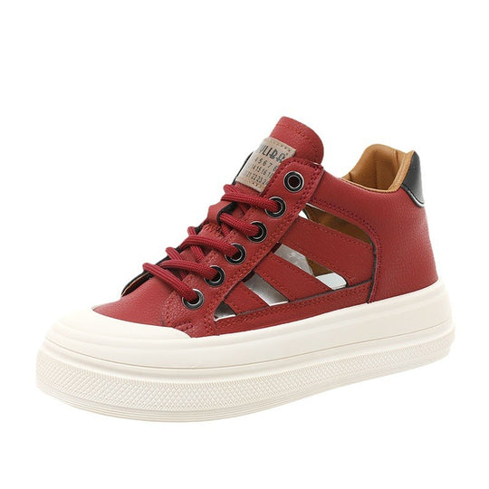 Damen High-Top Sneakers mit atmungsaktiver Oberflächenstruktur und rutschfester Sohle EB