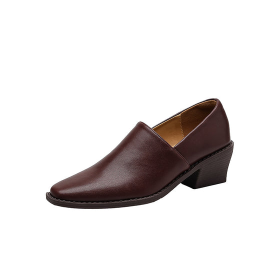 Damen Elegante Halbschuhe mit modischem Absatz EB