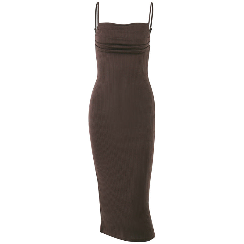 Damen Figurschmeichelndes Midi-Kleid mit dezentem Raffungseffekt EB