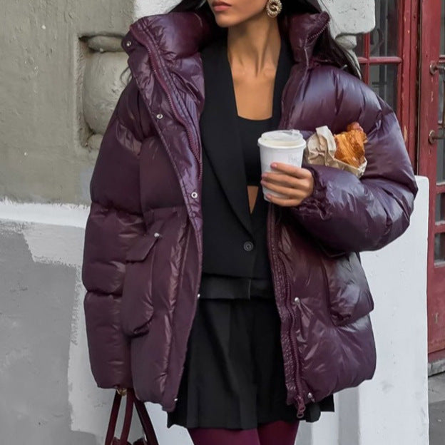 Damen Winterjacke mit voluminösem Schnitt und Wärmeisolierung EB