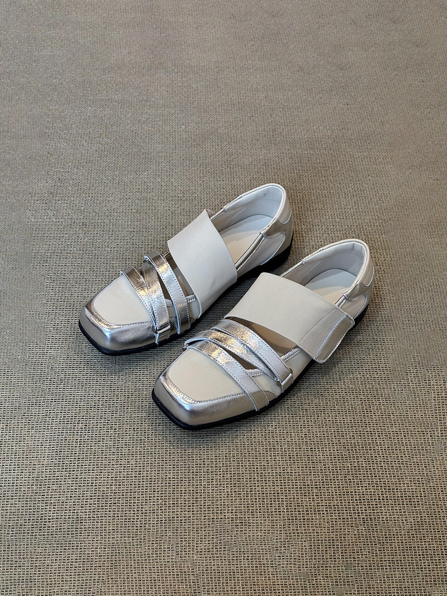 Damen bequeme Slipper mit modernem Riemendesign EB