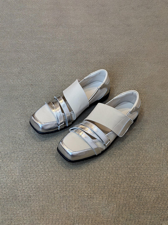 Damen bequeme Slipper mit modernem Riemendesign EB