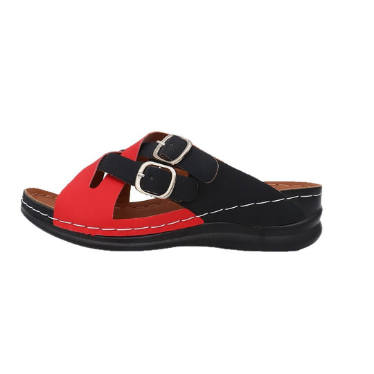 Damen Clogs mit komfortablem Fußbett und modischem Riemendesign EB