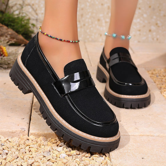 Damen Mokassin-Schuhe mit rutschfester Sohle und praktischem Riemen EB