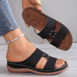 Damen Clogs mit modischem Lochdesign und komfortabler Fußbettung EB