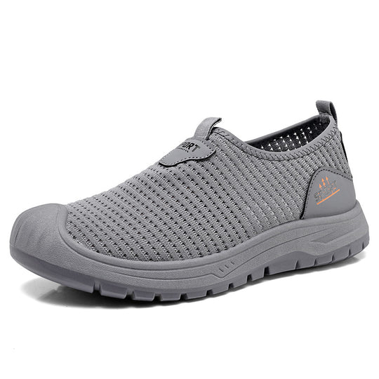 Damen Sportliche Slip-On Freizeitschuhe mit atmungsaktiver Struktur EB