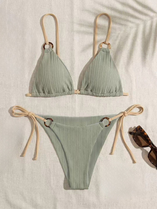 Damen Dreiecksbikini mit verstellbarem Träger EB