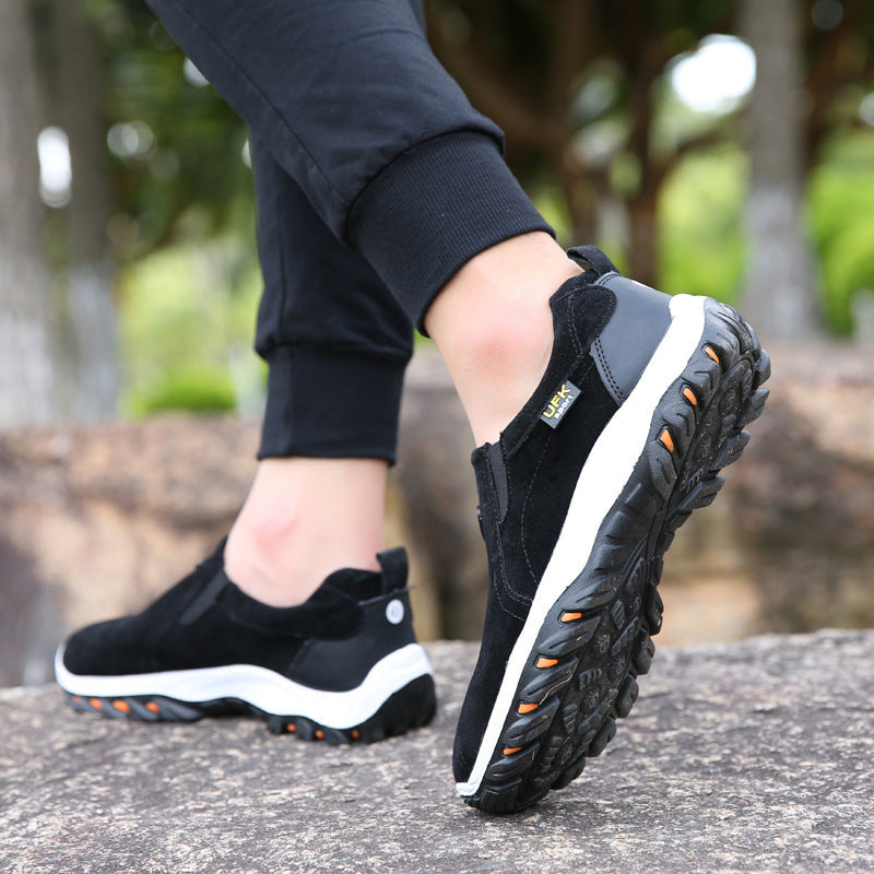 Damen Slip-On Sport Sneakers mit rutschfester Sohle und atmungsaktivem Obermaterial EB