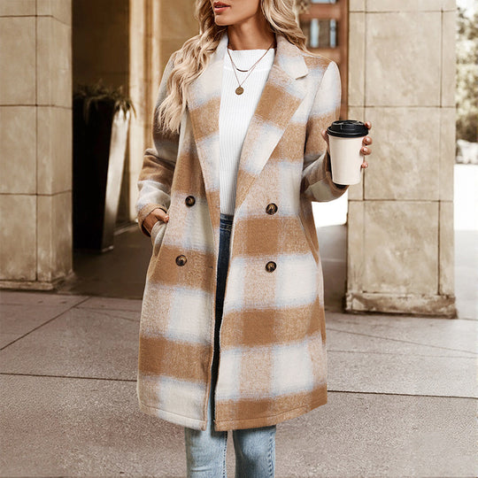 Damen eleganter Wollmantel EB