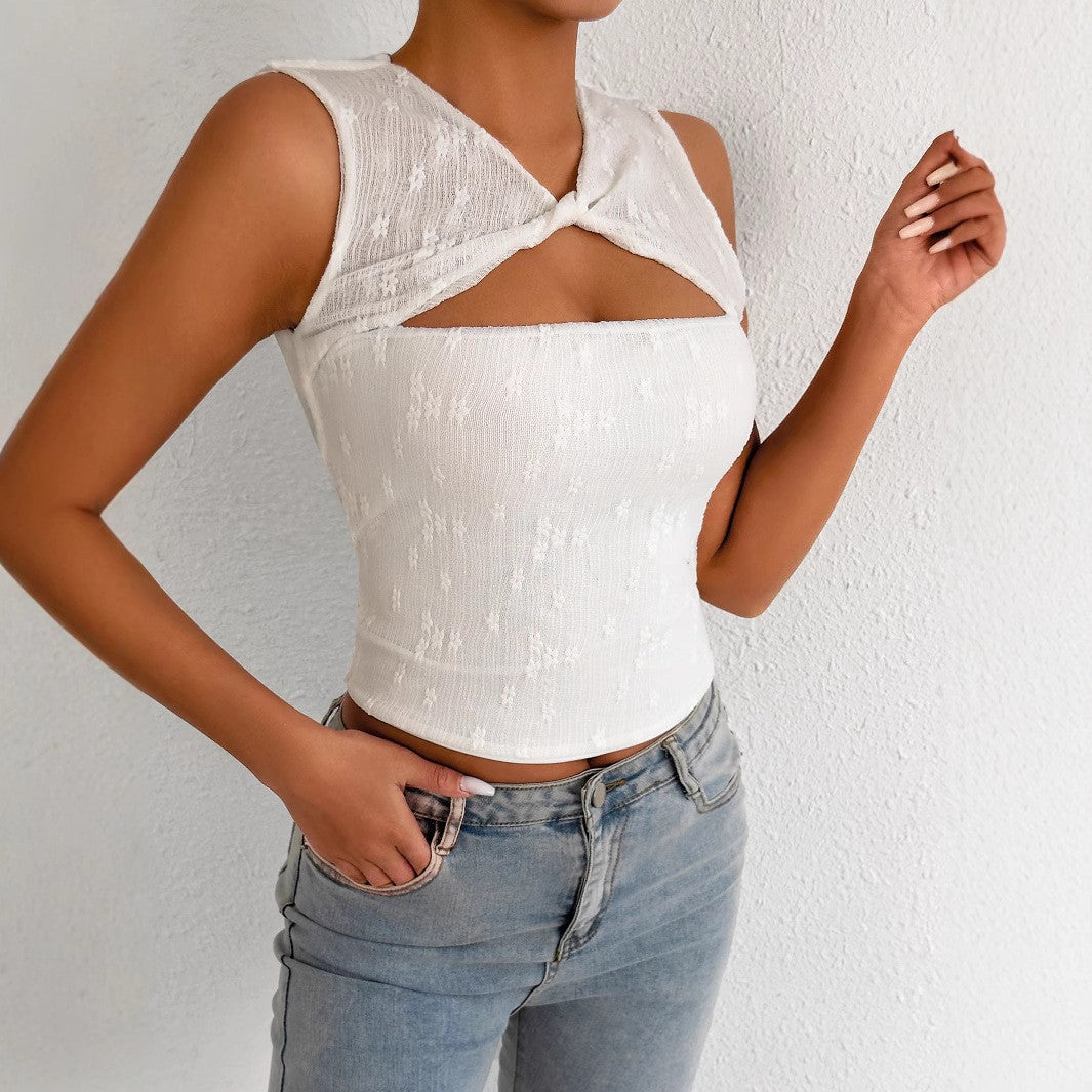 Damen Elegantes und innovatives Crop-Top EB