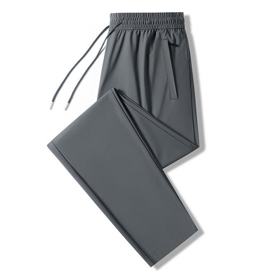 Herren nan leichte Stretchfreizeit Hose mit elastischem Bund und Reißverschlusstaschen EB