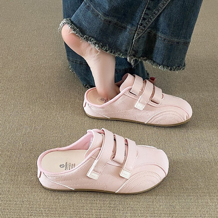 Damen modische Clogs mit verstellbarem Klettverschluss und ergonomischer Sohle EB
