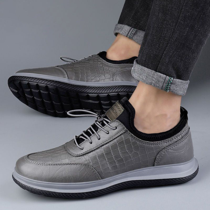 Herren modische Sneaker mit edlem Schlangenmuster EB