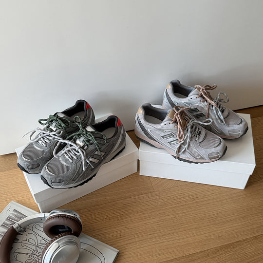Damen Sportliche Trail-Laufschuhe mit atmungsaktiver Mesh-Oberfläche und rutschfester Sohle EB