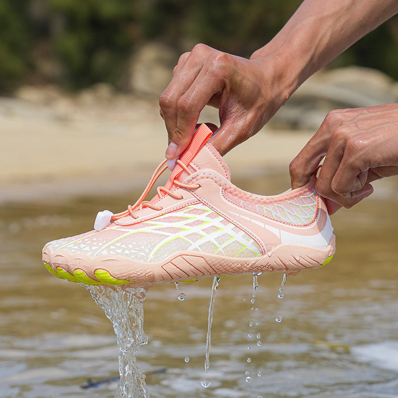 Damen wasserdichte Badeschuhe mit rutschfester Sohle und atmungsaktivem Obermaterial EB
