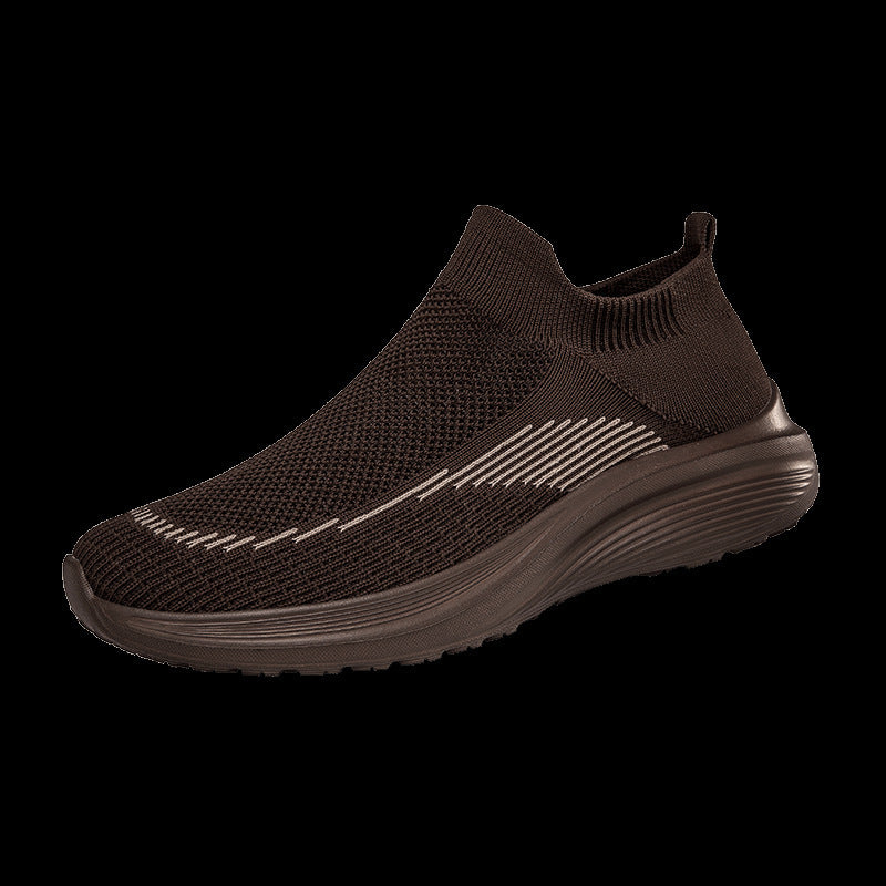 Damen Atmungsaktive Sport Sneakers mit flexiblem Strick-Obermaterial EB