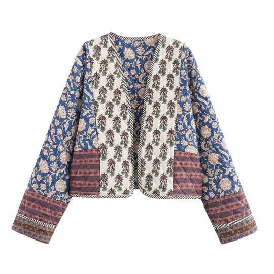 Damen Patchwork-Überwurfjacke EB